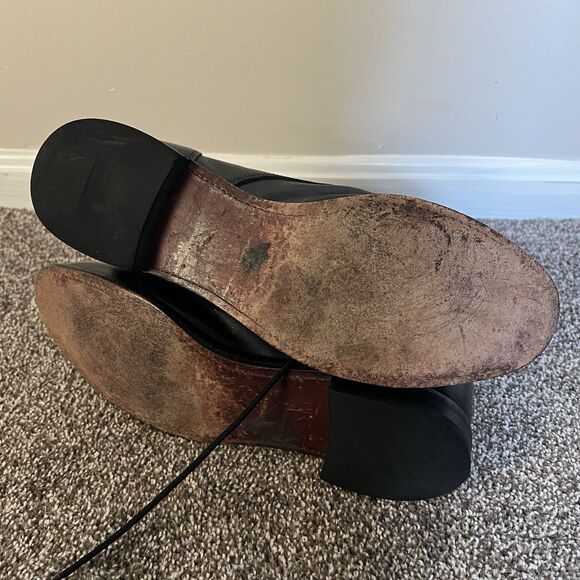 Vintage Justin 506 Black Lace-Up Boots - Picture 7 of 12